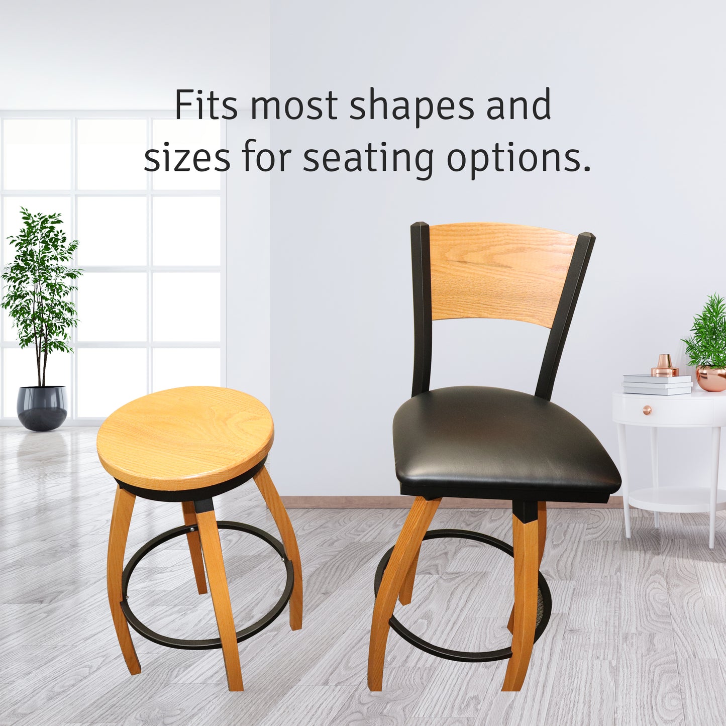 Trendler Bar Stool Swivel Plate Replacement - 10 Inch Square - 360 Degree Rotation - Commercial Grade Replacement Parts - Made in USA