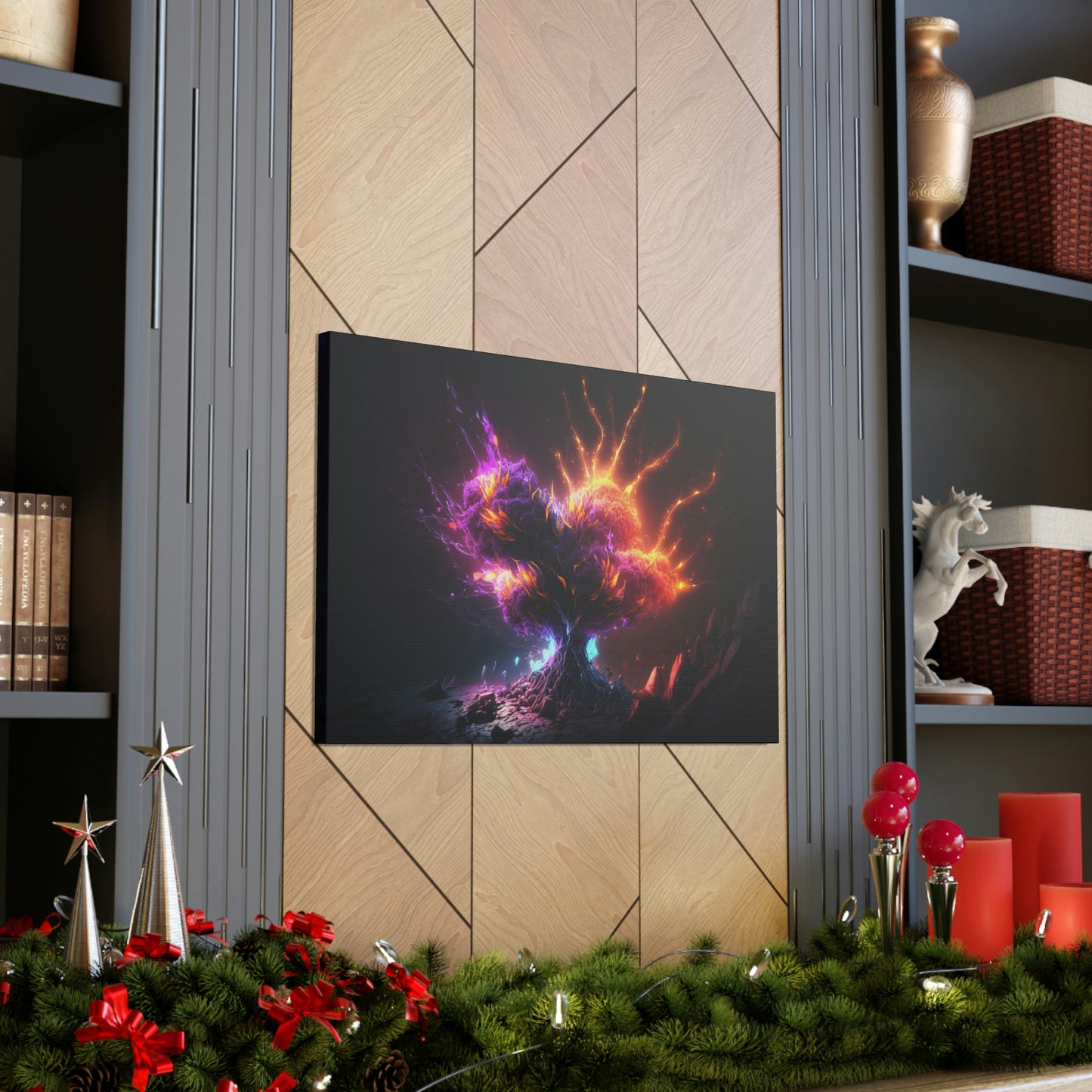 Otherworldly Roots: A Radiant Tree of Life