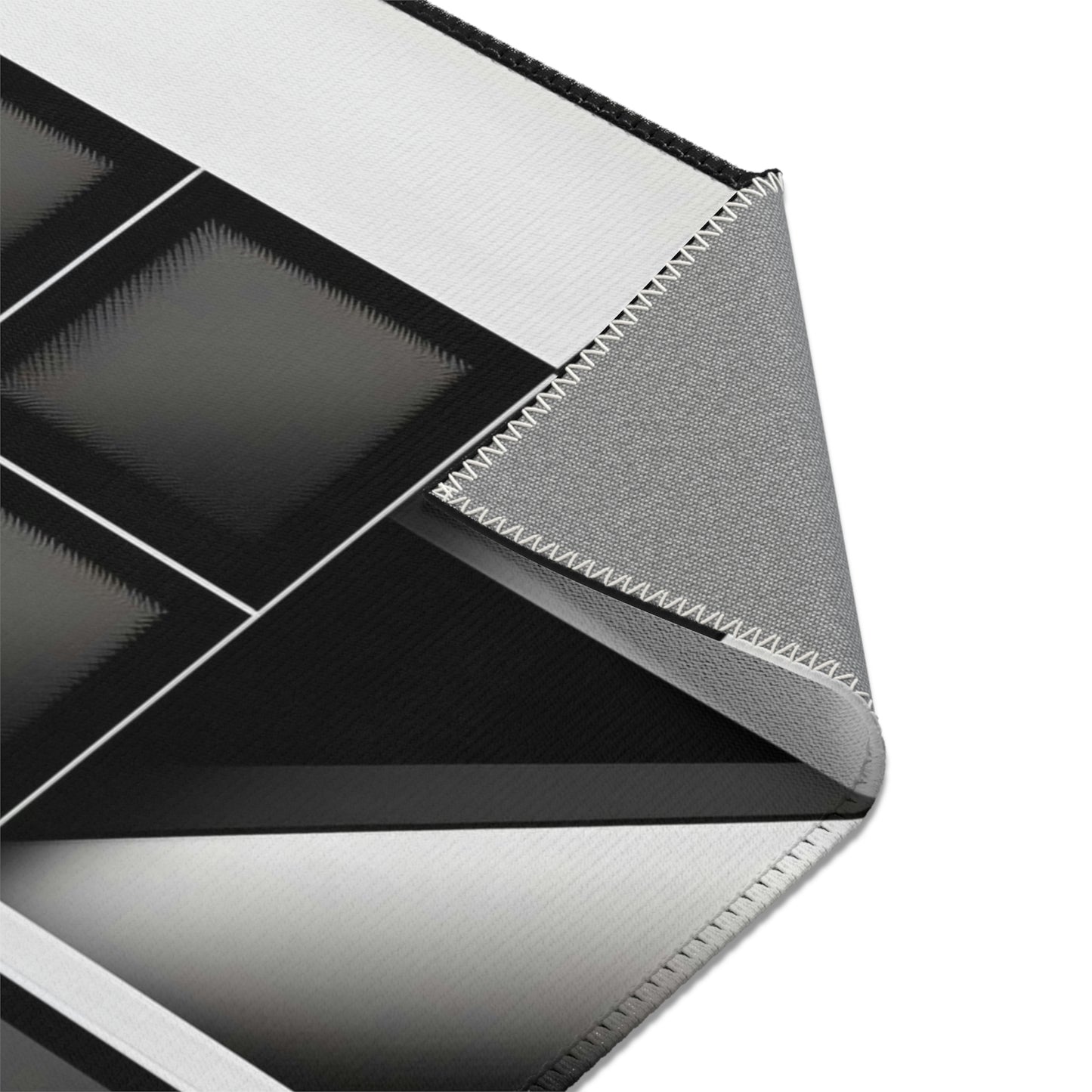 Geometric Hues: The Urban Contrast - Signature Area Rug