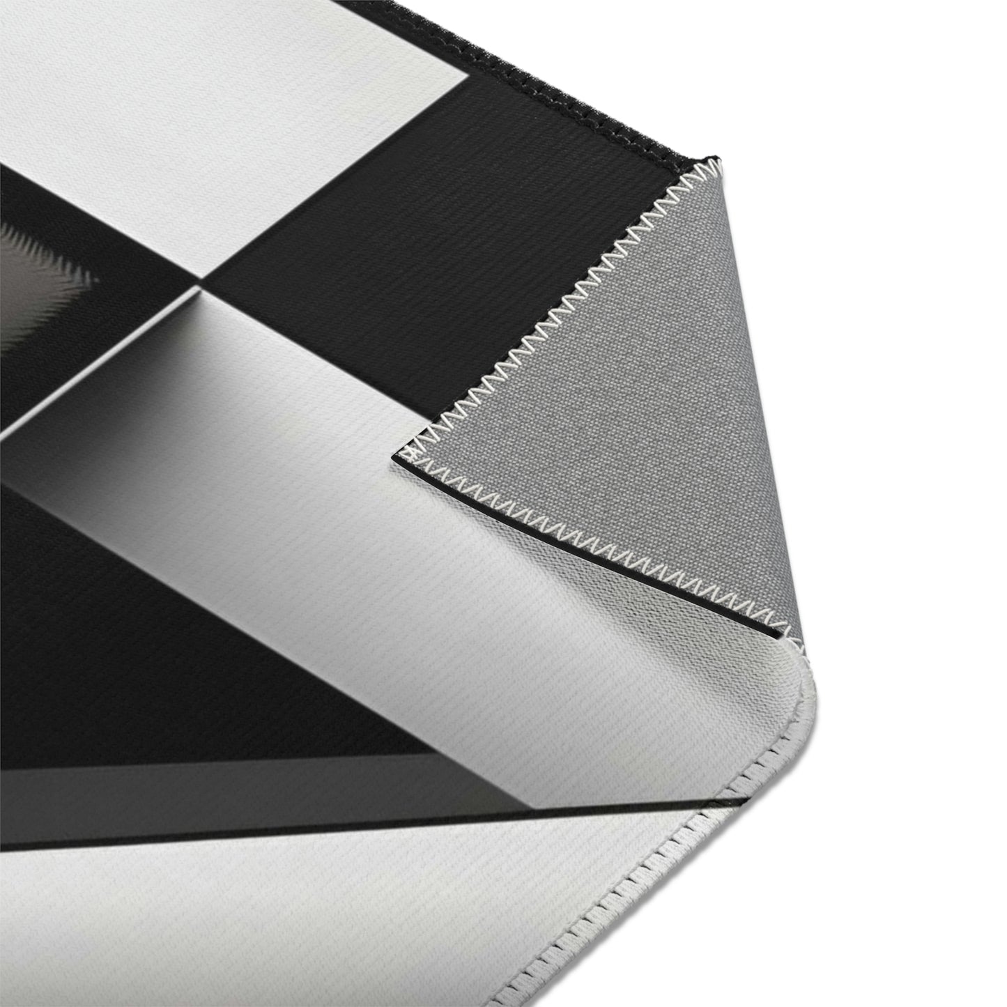 Geometric Hues: The Urban Contrast - Signature Area Rug