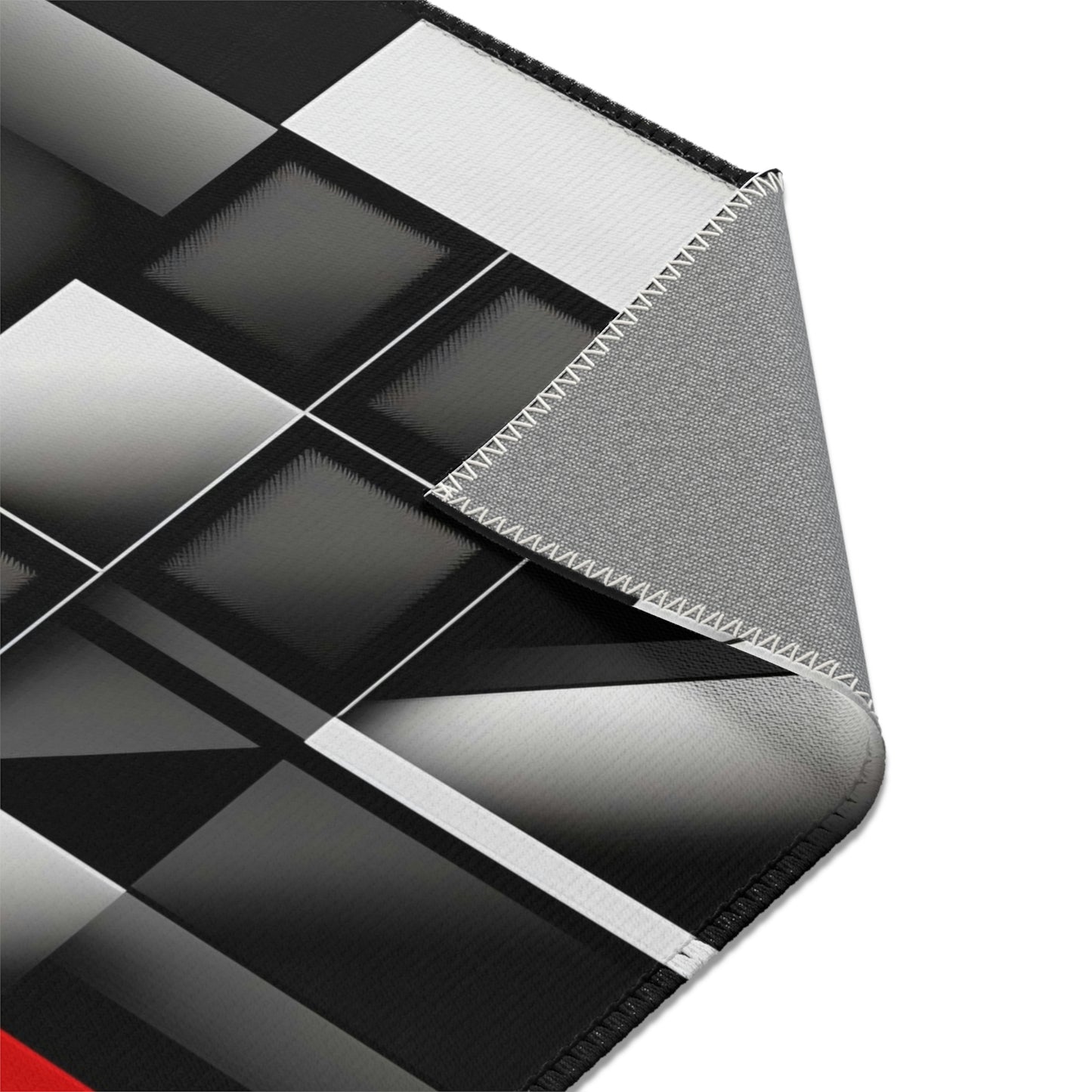 Geometric Hues: The Urban Contrast - Signature Area Rug